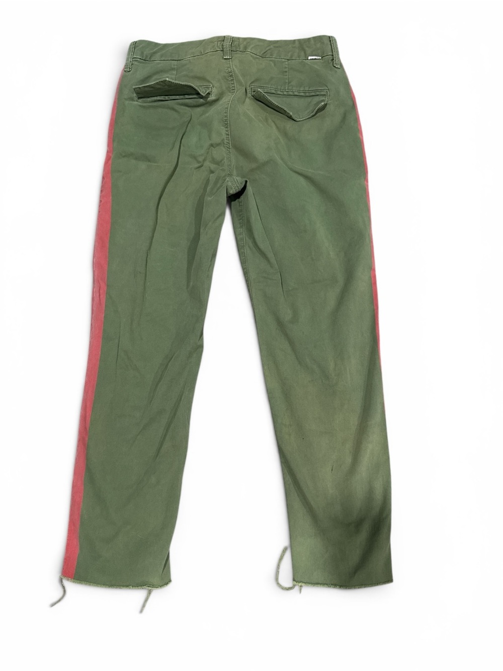 Mother The Shaker Prep Fray Pants in Fatigue Green Women’s Size 26 - Picture 9 of 14
